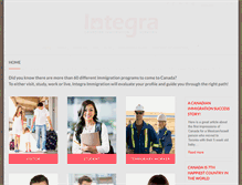 Tablet Screenshot of integraimmigration.com